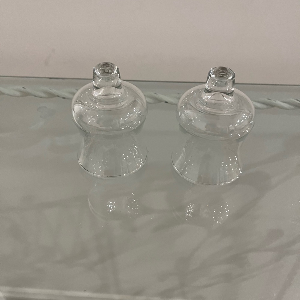 💎 Clear Set of 2 Candle Holders for Wall Sconces 💎